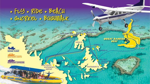 Scenic Flight - Great Barrier Reef, Heart Reef, Whitehaven Beach & Hill Inlet! - Your Accommodation 0